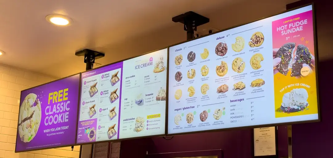 custom indoor menu boards